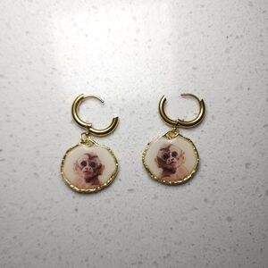 Handmade clay earrings